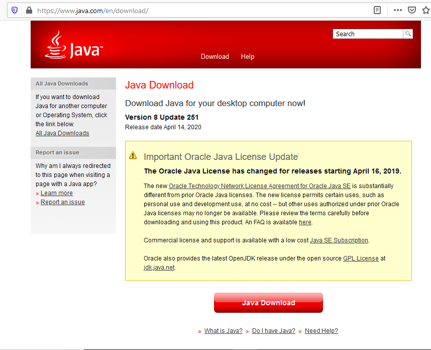 You need Oracle Java for Windows