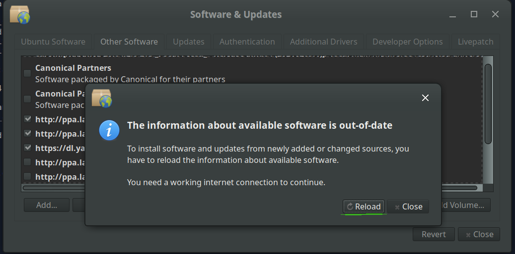 زر إعادة التحميل