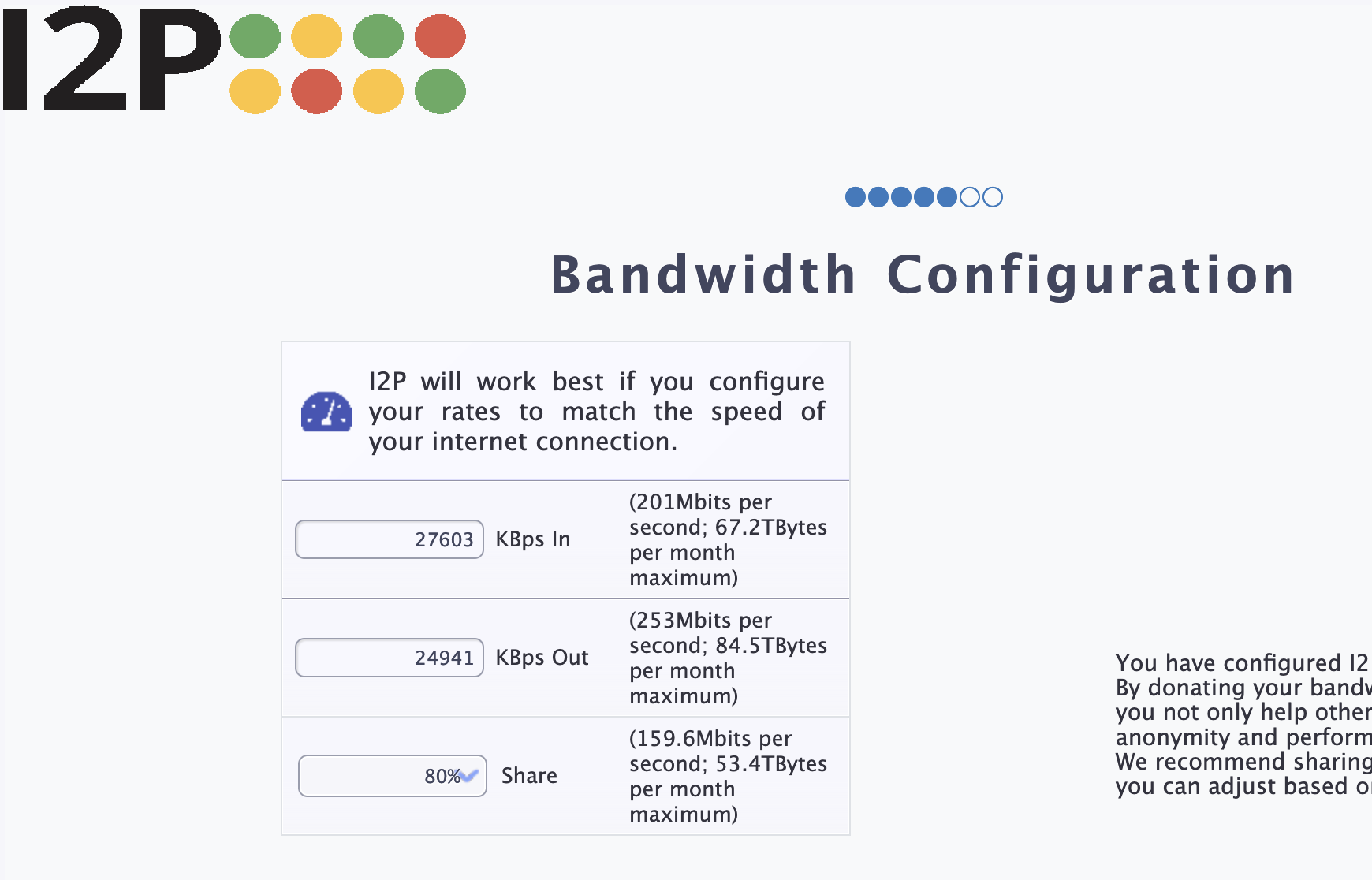 Running the bandwidth test