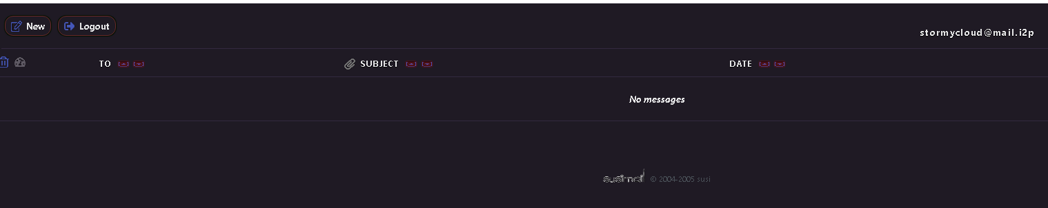 Boîte de réception SusiMail