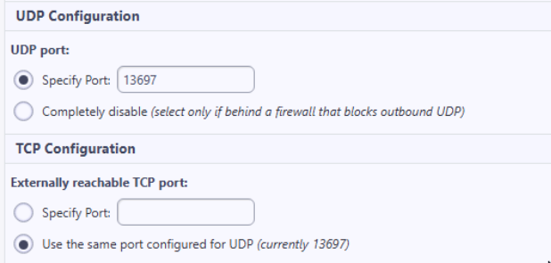 Cấu hình Cổng I2P